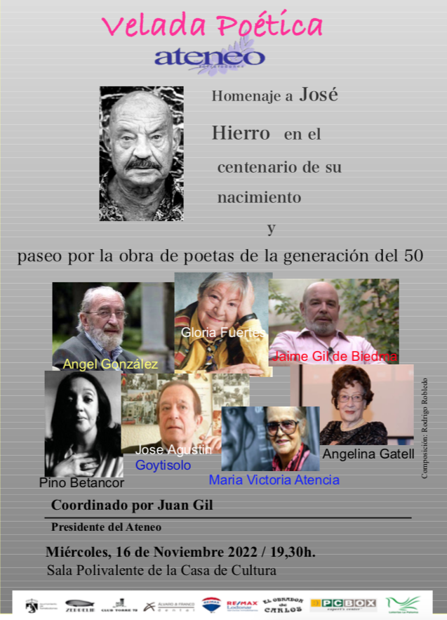 Homenaje a José Hierro y paseo por la obra de poetas de la generación del 50